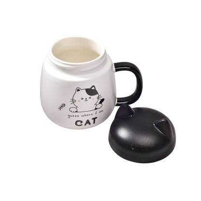 MUG POCILLO CERAMICA FORMA  DE GATO 500ML DIM:10*10*13