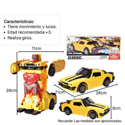 CARRO TRANSFORMABLE PARA NIÑOS