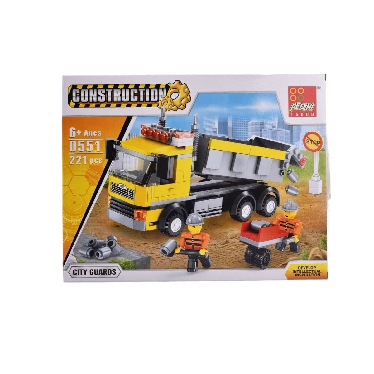 fichas de armar en plastico volqueta dim:34x26cm