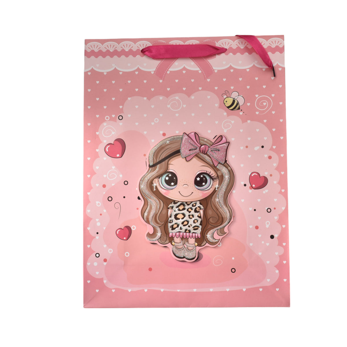 bolsa regalo en papel niñas tamaño grande l