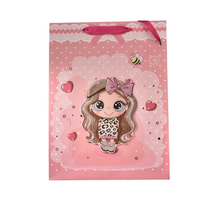 BOLSA REGALO EN PAPEL NIÑAS TAMAÑO GRANDE L