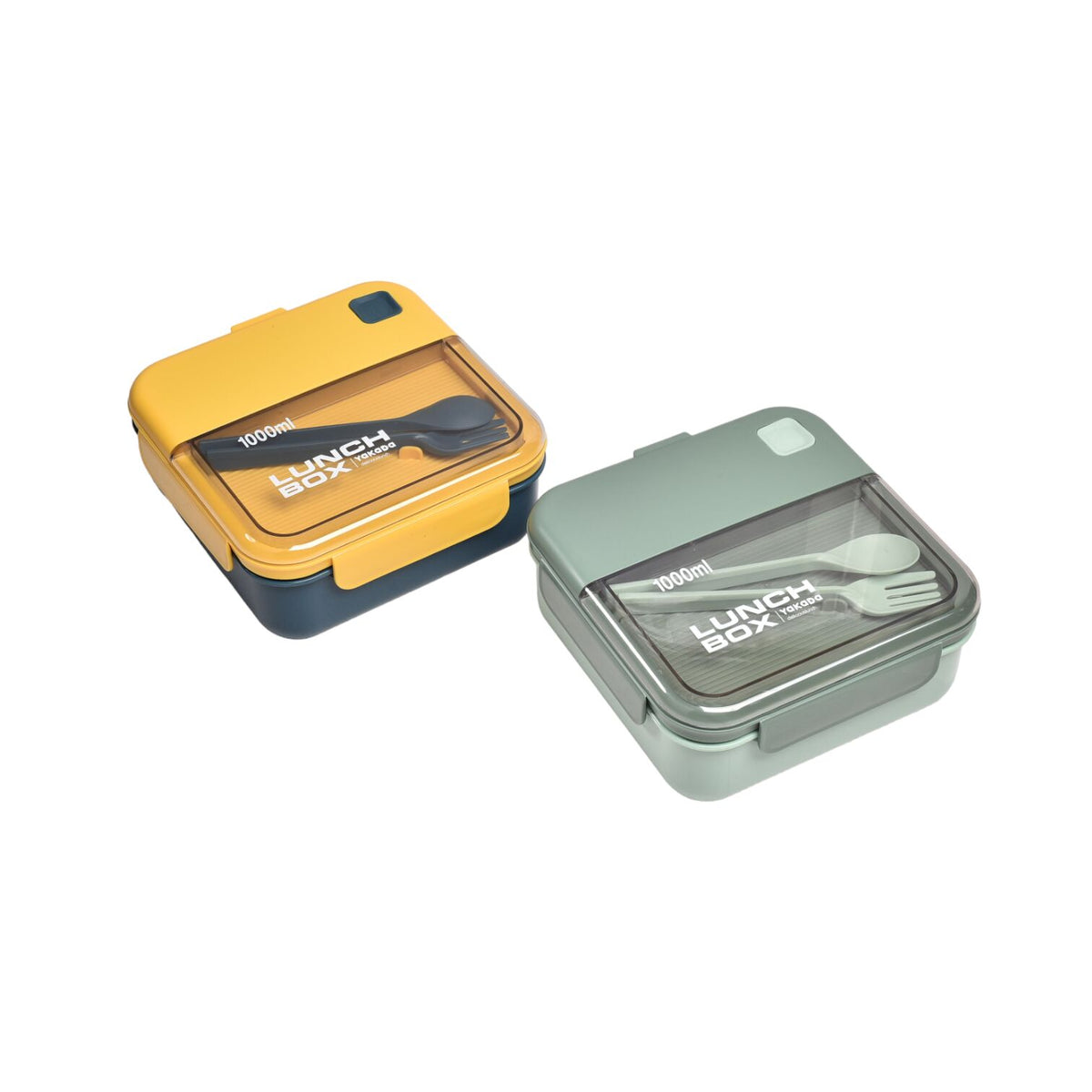 portacomidas lonchera plastico recipiente con cubiertos