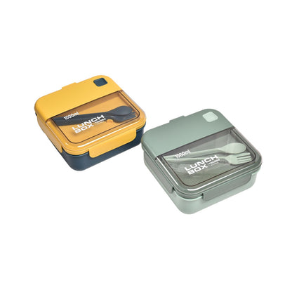 PORTACOMIDAS LONCHERA PLASTICO RECIPIENTE CON CUBIERTOS