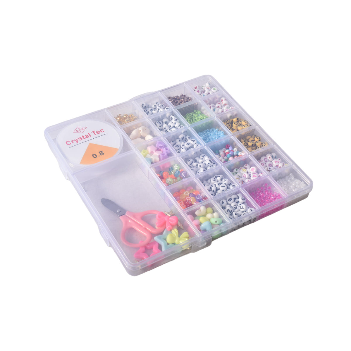set kit forma cuadrada grande hacer pulseras plastico dim:19