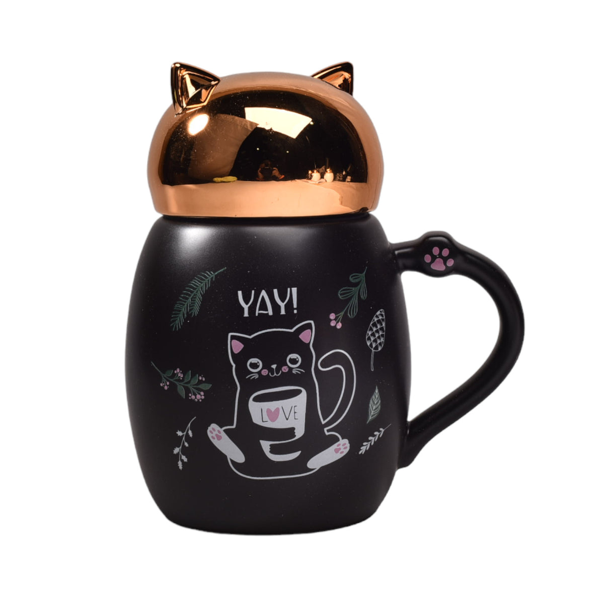 pocillo en ceramica cafe mug vaso dim:8x11x13cm