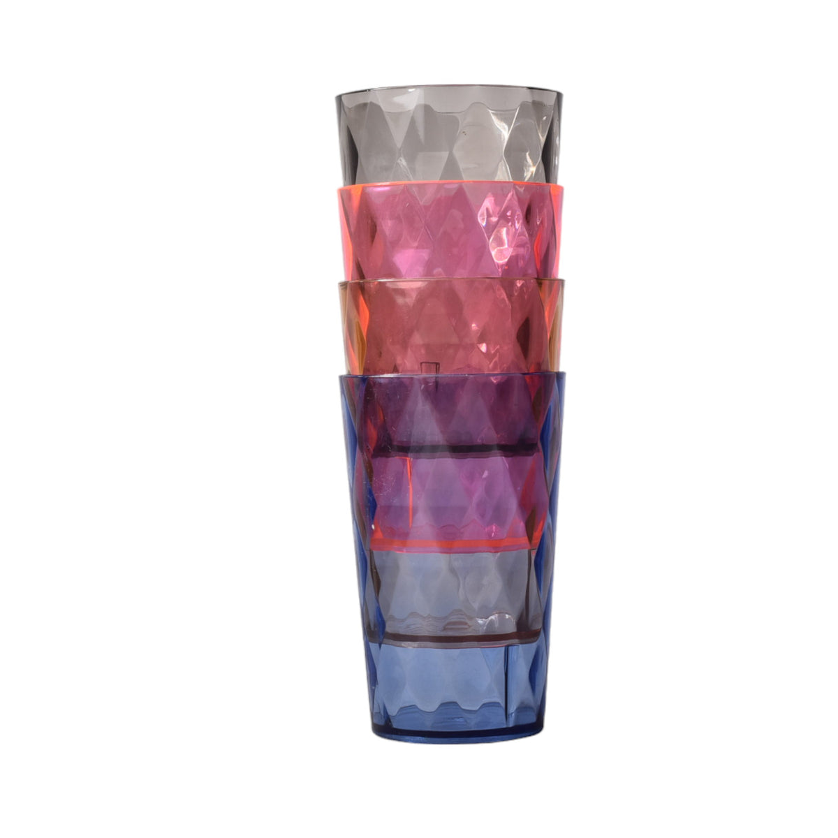 vaso plastico varios colores dim:6x6x11cm