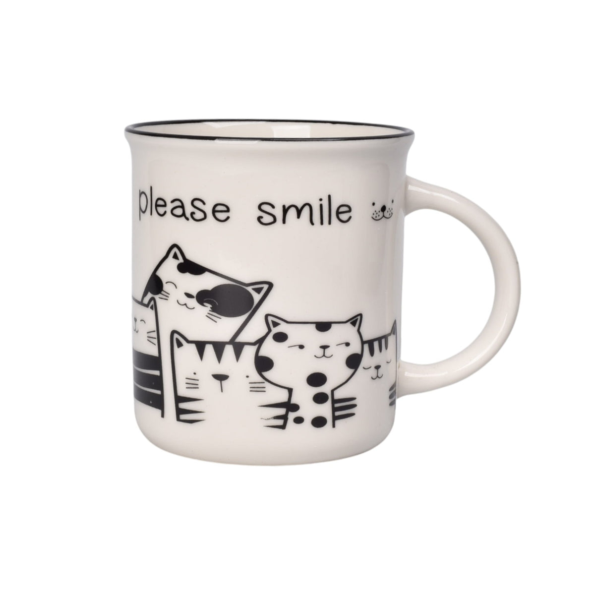 mug pocillo ceramica gatos 300ml dim:8x8x9