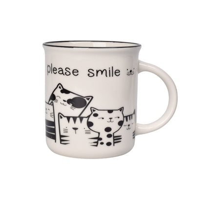 MUG POCILLO CERAMICA GATOS 300ML DIM:8X8X9