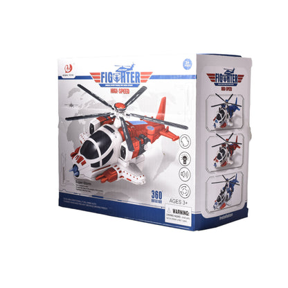 AVION HELICOPTERO PARA NIÑOS CON MOVIMIENTO LUCES Y SONIDO