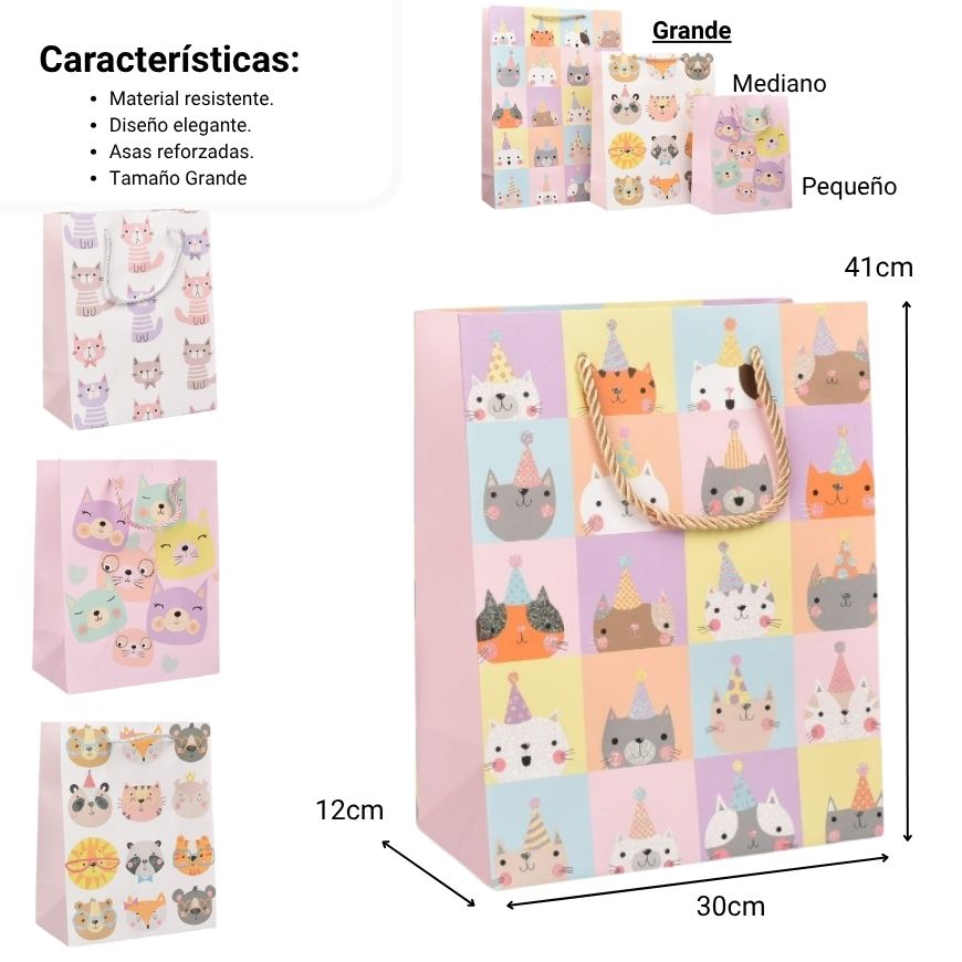 bolsa regalo l qzgzd-384a-3 dim:30x41,5x12cm