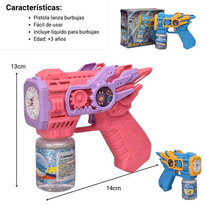 PISTOLA DE BURBUJAS DIM: 15.45*7.3*13.3cm