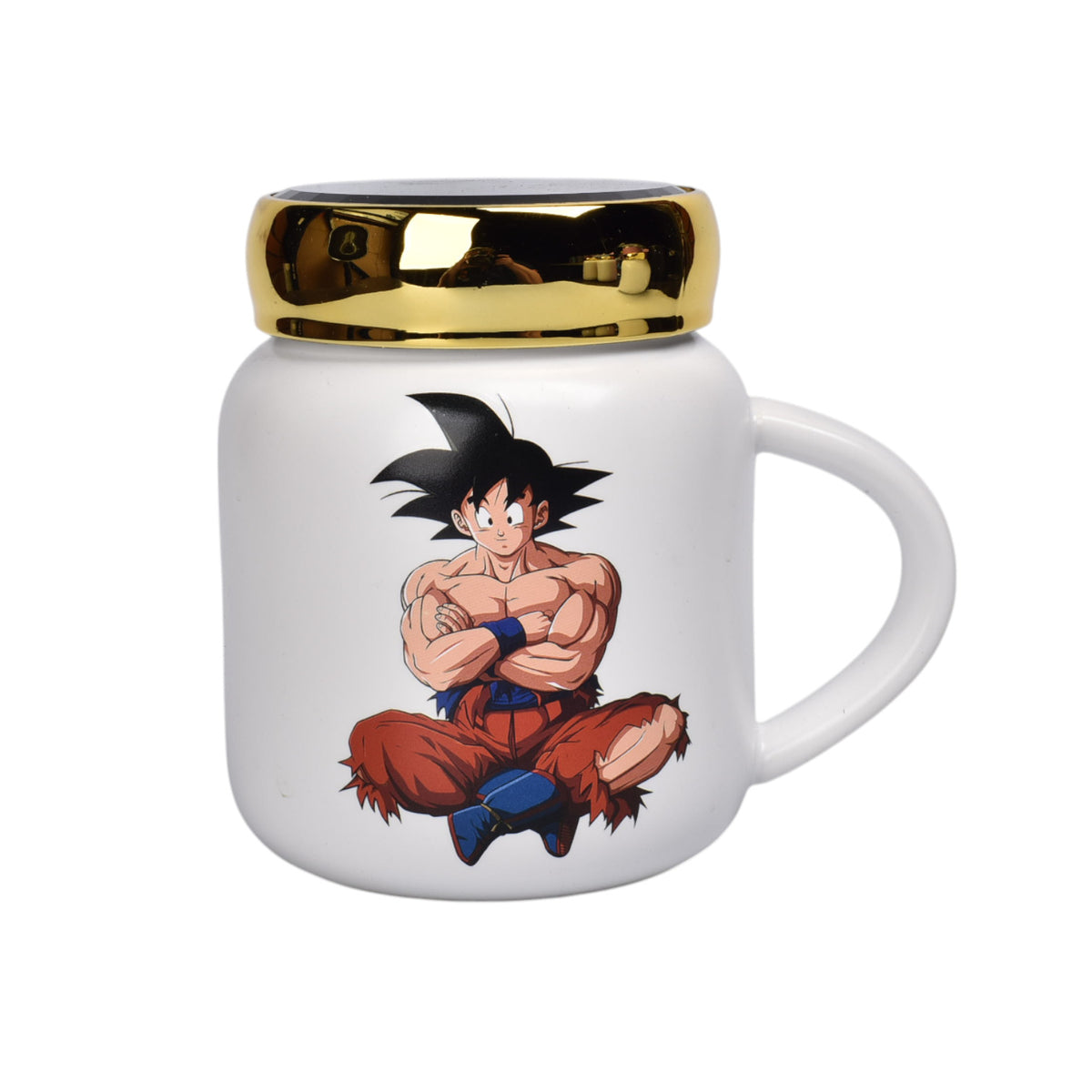 mug pocillo ceramica personaje con tapa espejo 420ml
