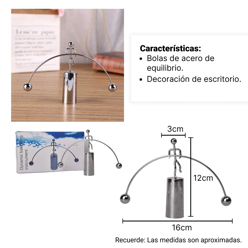 adorno de escritorio balance metal