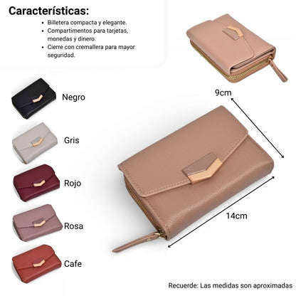 BILLETERA PARA DAMA SINTETICO DIM:14X9X3