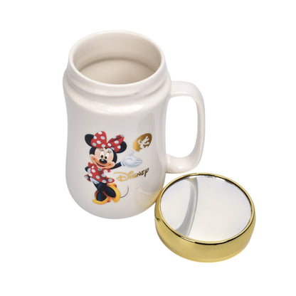 POCILLO CERAMICA DISEÑO PATO CON TAPA 450ML DIM:7X14