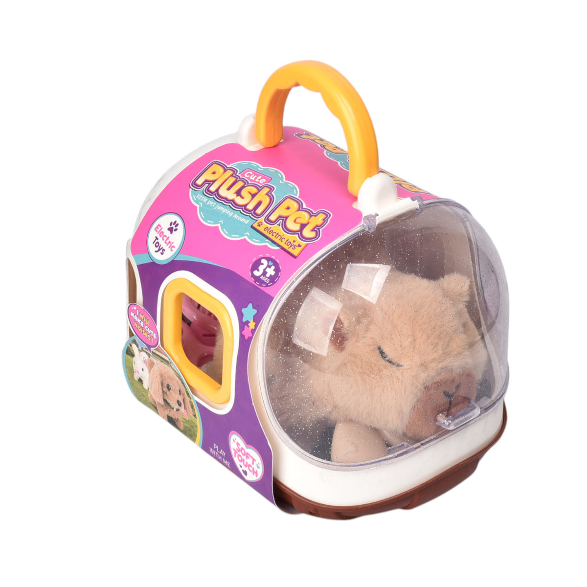 juguete set maleta peluche capybara con accesorios dim:24x17x22