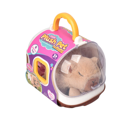 JUGUETE SET MALETA PELUCHE CAPYBARA CON ACCESORIOS DIM:24X17X22
