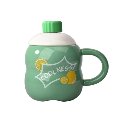 MUG POCILLO FORMA DE BOTELLA DE GASEOSA CERAMICA GRANDE