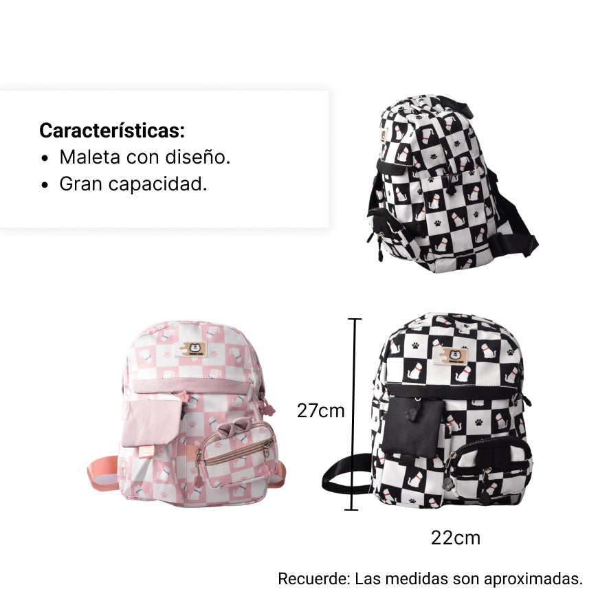 maleta de diseños pequeña en poliester