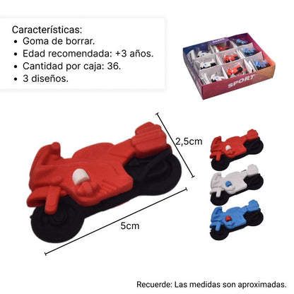 BORRADORES DE MOTOS POR UND
