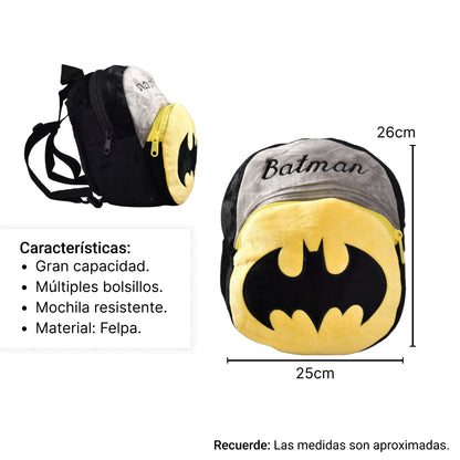 MORRAL INFANTIL NIÑO SUPER HEROE DIM:25X21CM