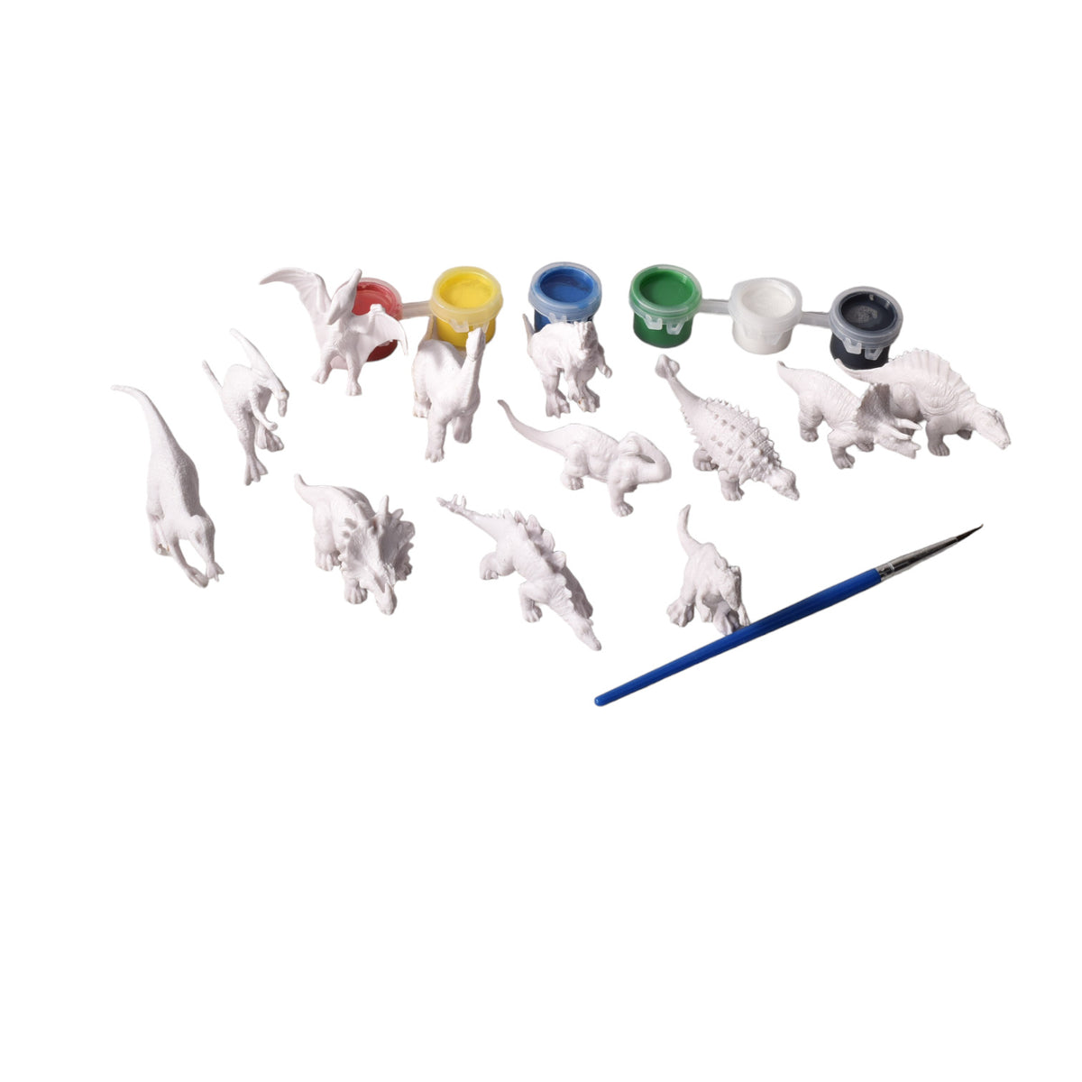 set kit de pintar dinosaurio con temperas