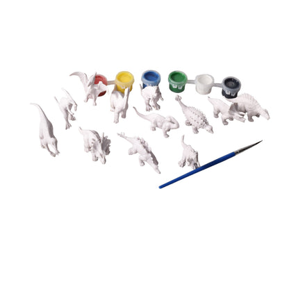 SET KIT DE PINTAR DINOSAURIO CON TEMPERAS