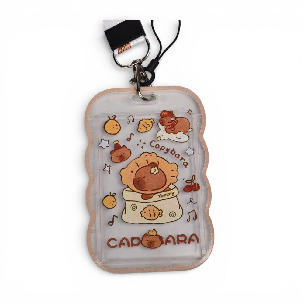 portacarnet plastico capybara multicolores dim:6x11