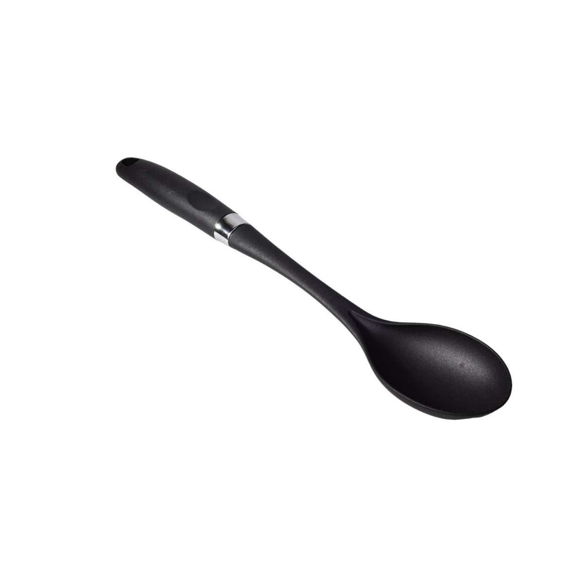 cuchara silicona plastico utensilios cocina negro dim:6x35x2