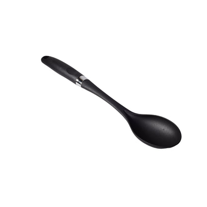 CUCHARA SILICONA PLASTICO UTENSILIOS COCINA NEGRO DIM:6X35X2