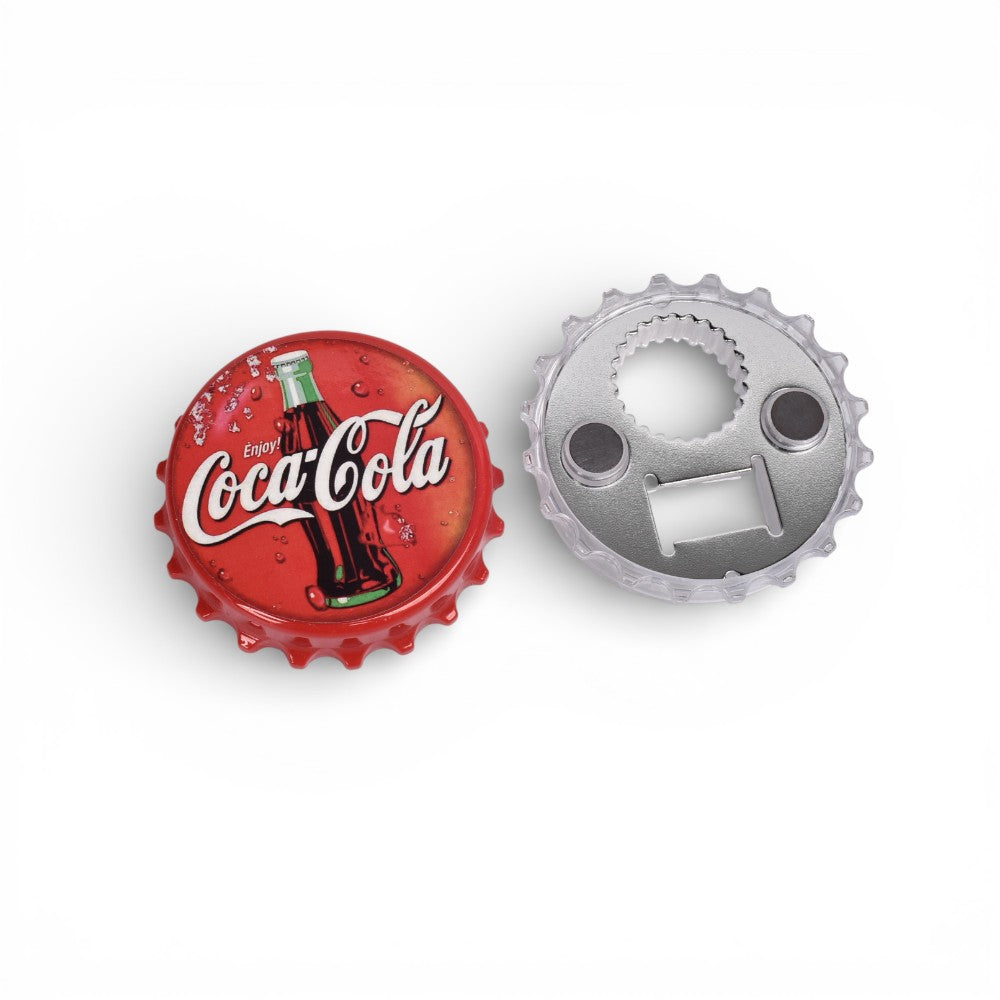 destapador plastico con iman forma tapa cerveza dim: 7x7x1