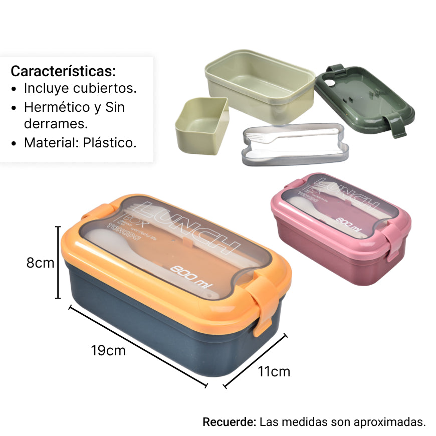 portacomidas plastico lonchera recipiente