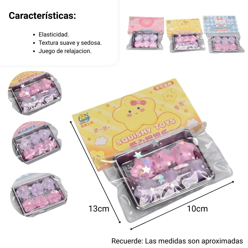 squishy formas peq anti estres elastico caucho dim:6cm