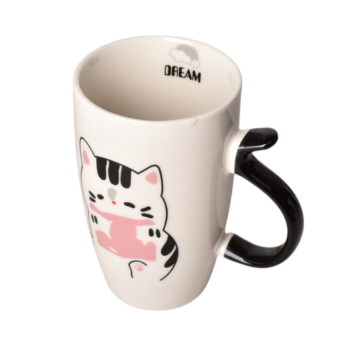mug pocillo ceramica diseño de gatos 450ml dim:8x8x12