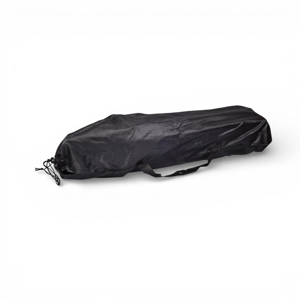 silla metal poliester desplegable negra grande dim:36x36x58