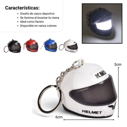 LLAVERO CASCO PLASTICO DIM:5X5X3.2