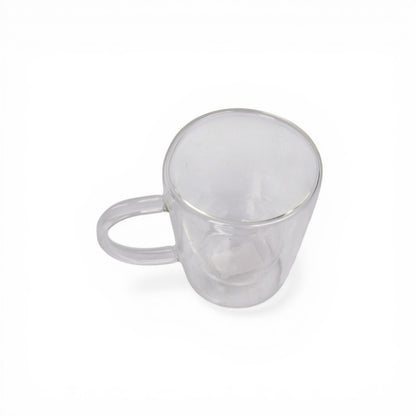 MUG POCILLO VIDRIO 250ML DIM: 8X9X6