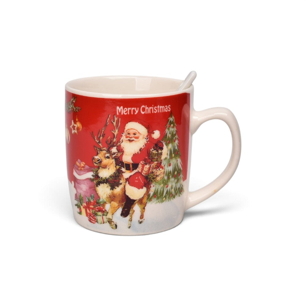 pocillo set con cuchara navidad 210ml