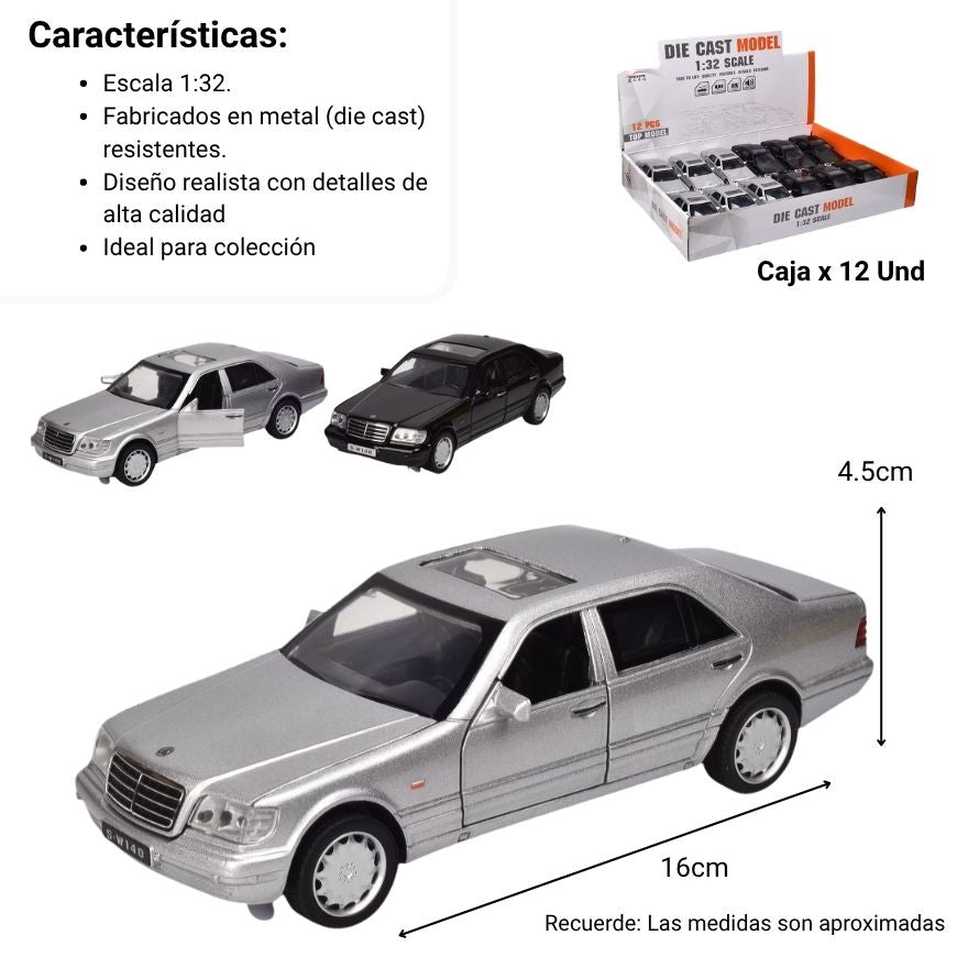 carro coleccion  metalico escala 1/32