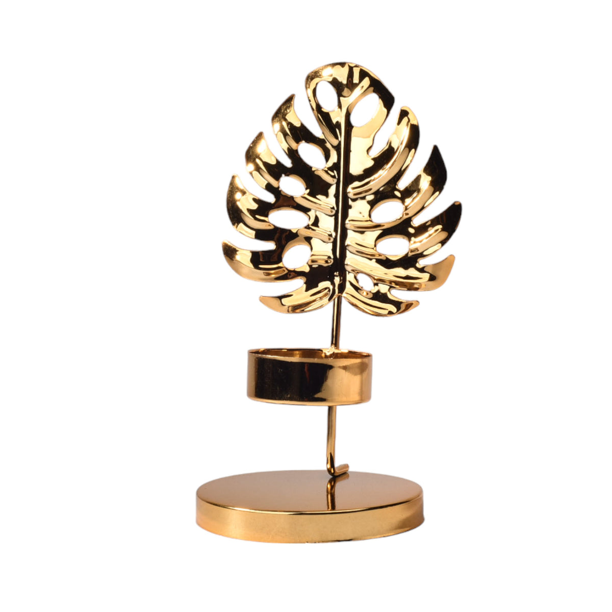 candelabro base metalica para vela dim:8x8x15