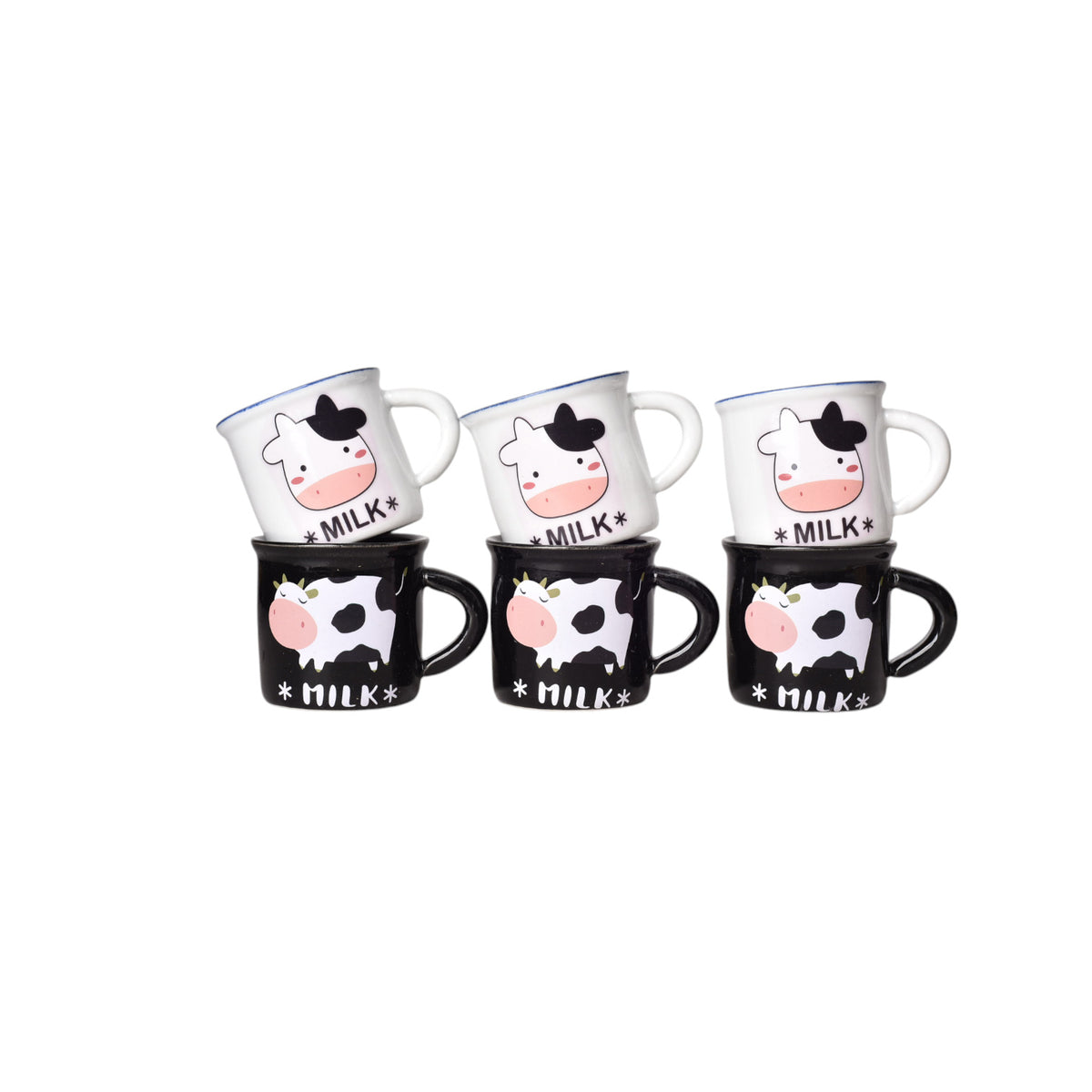 set x 6 pzas pocillo ceramica 70ml