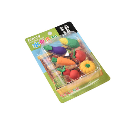 SET BORRADORES CON FORMA FRUTAS VERDURAS