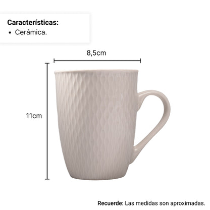 POCILLO CERAMICA BLANCO