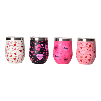 TERMO ACERO INOXIDABLE 350ML CORAZONES