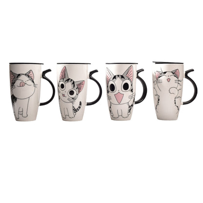 POCILLO GRANDE CERAMICA MUG CON TAPA
