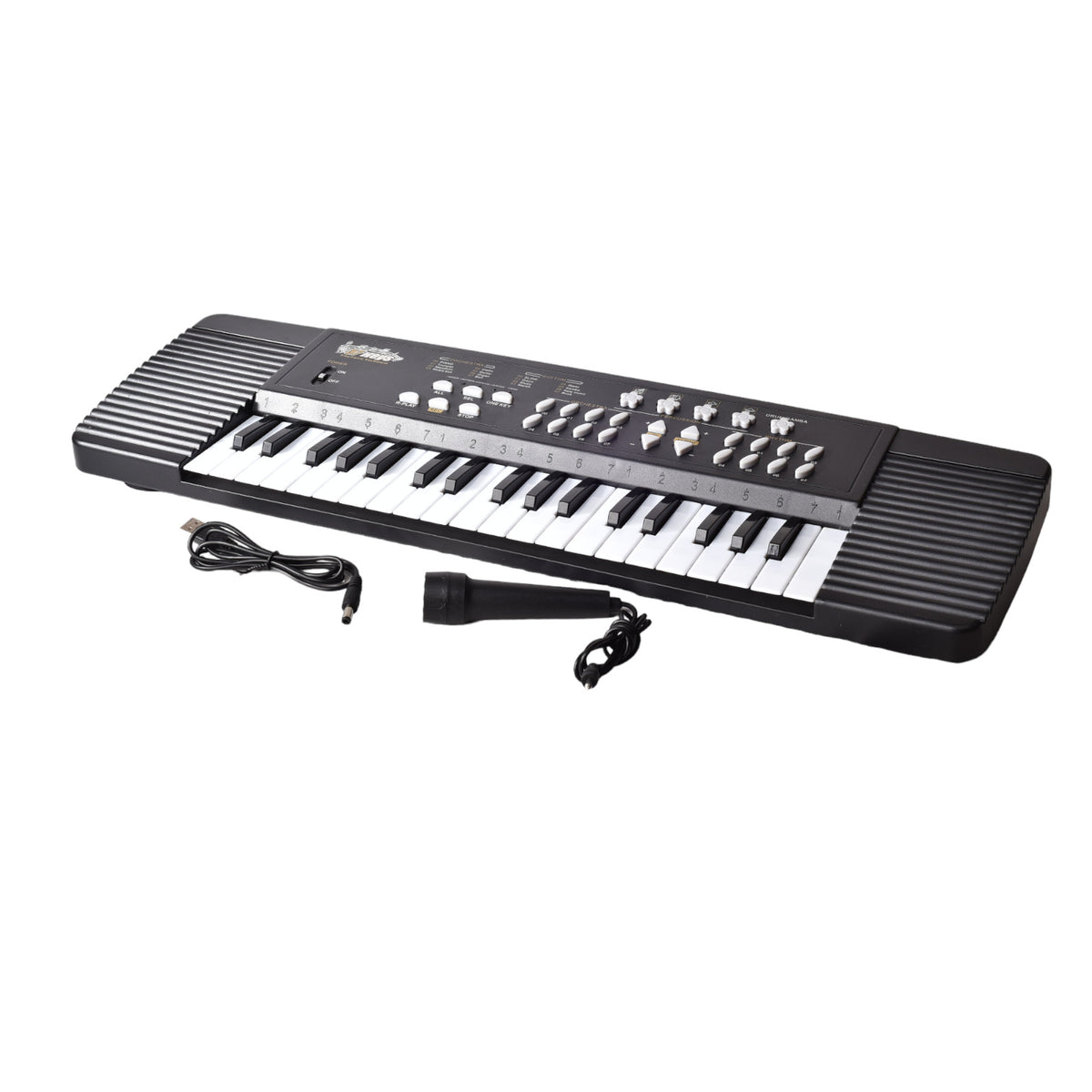 juguete piano plastico con sonido y accesorios