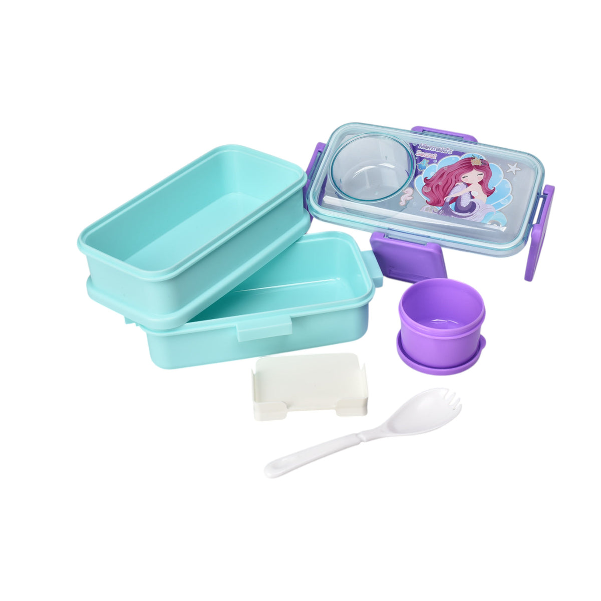 portacomida plastico doble plastico 500ml dim:11x19x10
