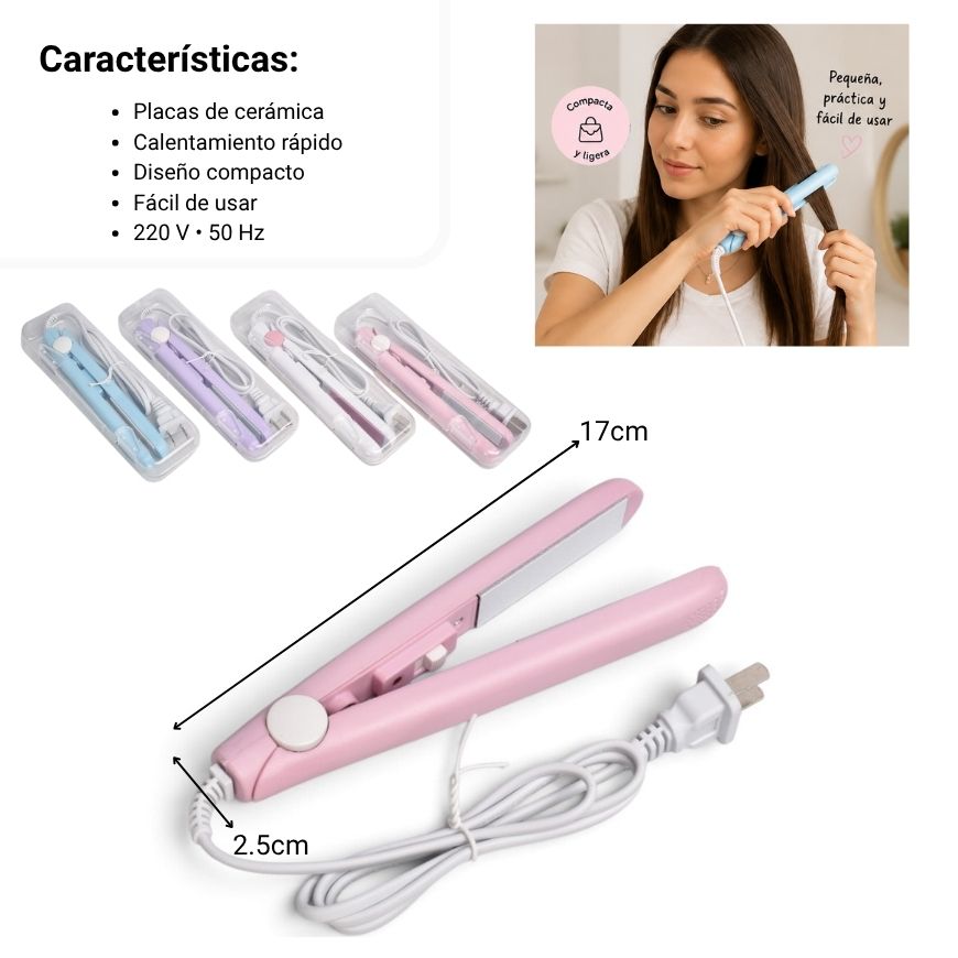plancha cabello dim:17.5x2.5cm