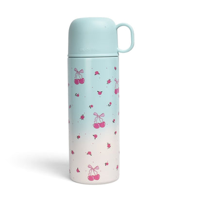 TERMO ACERO INOXIDABLE DISEÑO CEREZAS  500ML