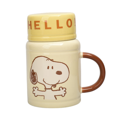 POCILLO CERAMICA SNOOPY PERSONAJE 520ML DIM:14X8